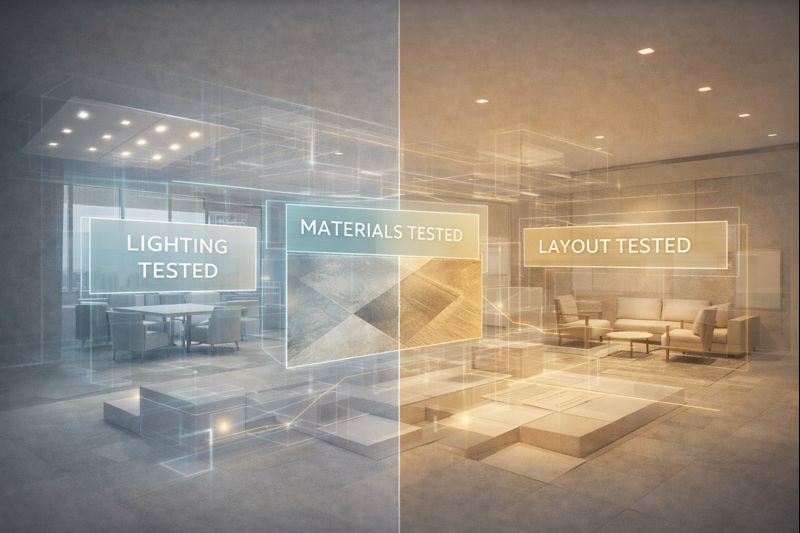 Lighting, Materials, and Layout